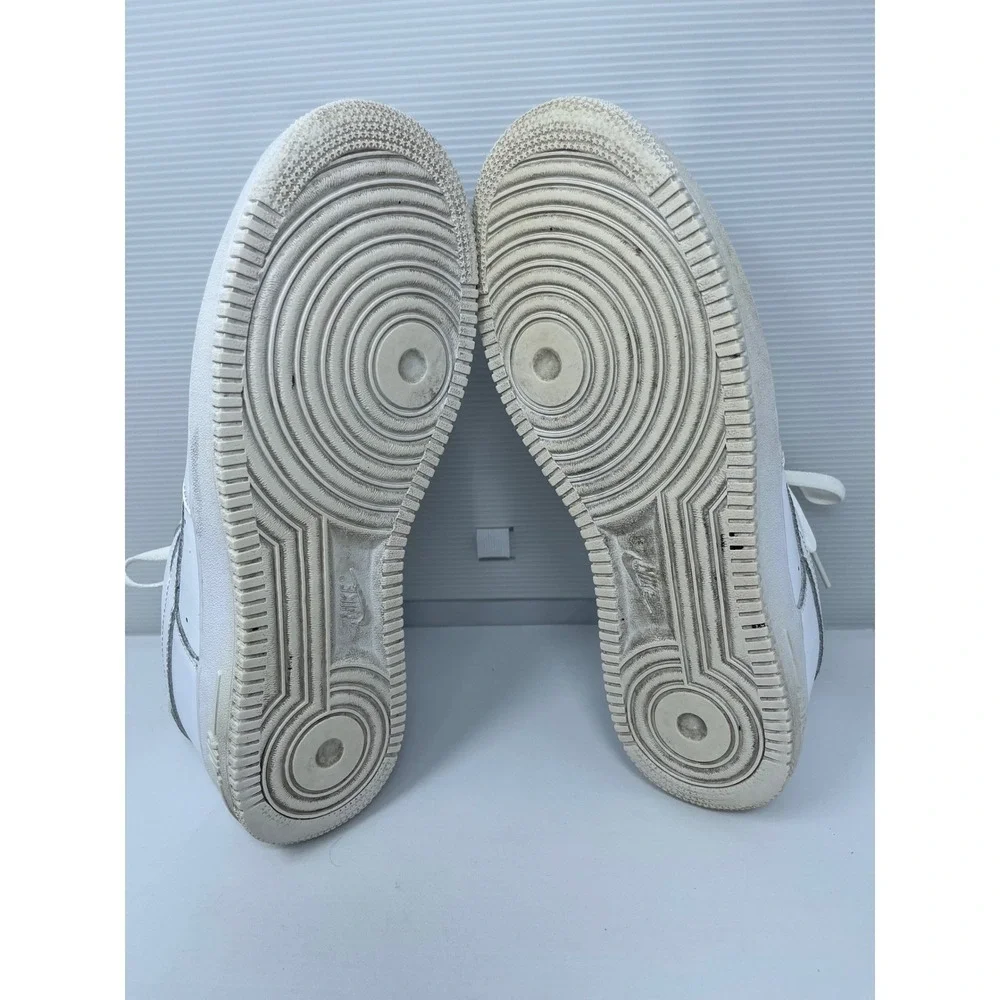 Nike Air Force 1 07 Low Triple White Shoe 315122-111 Mens 10.5 W/ Box No Insoles